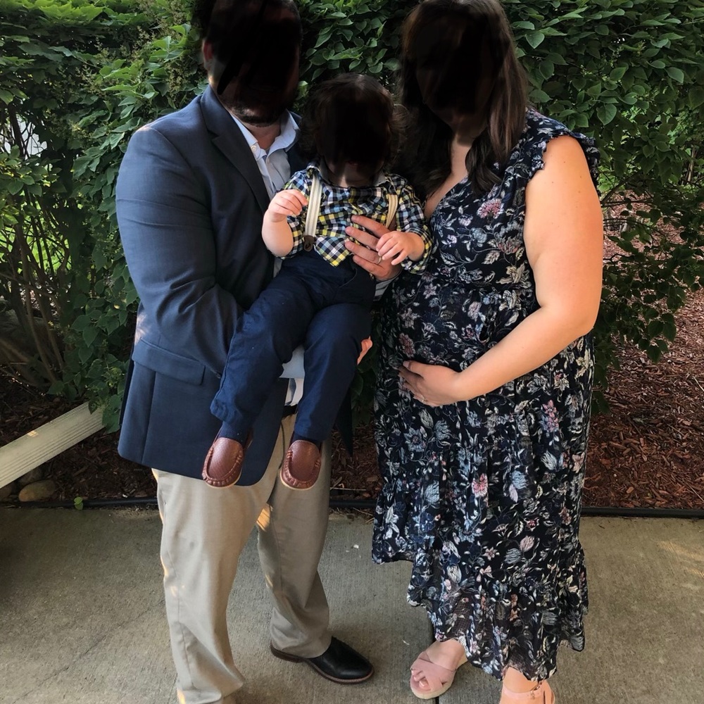 Jessica Simpson Plus Size Floral Maternity Dress